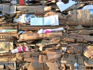 Recycling cardboard