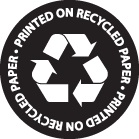 Impreso en papel reciclado