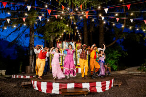 Shakespeare and Co Actors performing a show 